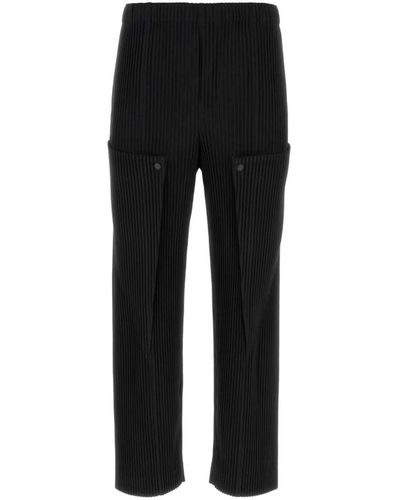 Issey Miyake Trousers > straight trousers - Noir