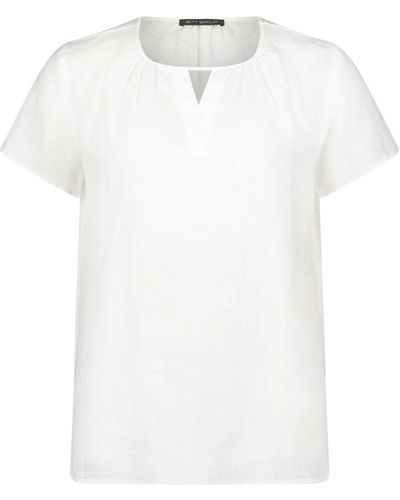 Betty Barclay Elegante bluse mit rüschen - Weiß