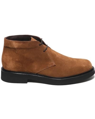 Rossano Bisconti Lace-Up Boots - Brown