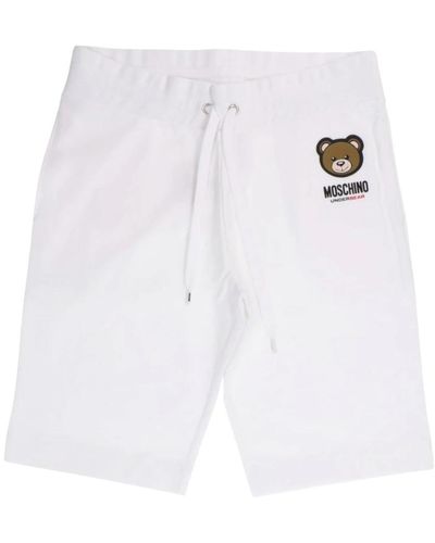 Moschino Weiße shorts mit stil 1v1a688944090001
