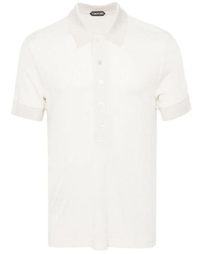 Tom Ford Polo Shirts - White