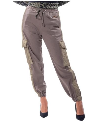 Fracomina Trousers > straight trousers - Gris