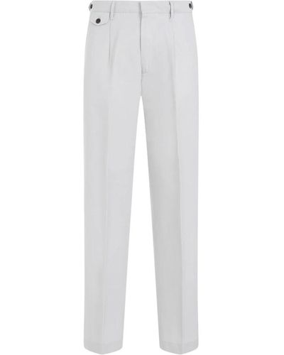 Dunhill Trousers > straight trousers - Blanc