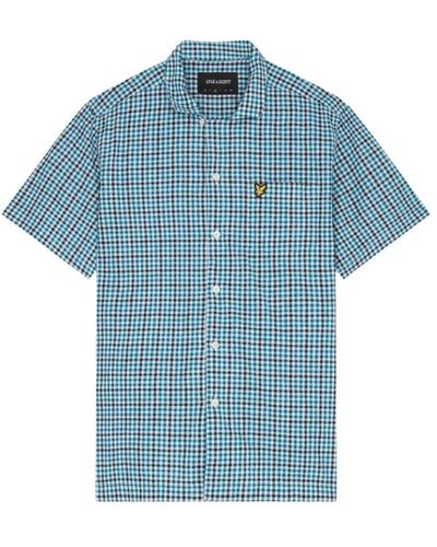 Lyle & Scott Shirts > short sleeve shirts - Bleu
