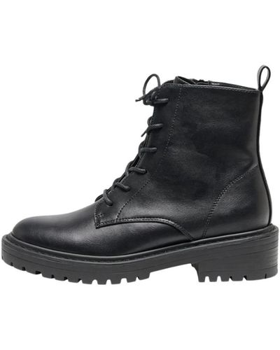 ONLY Lace-Up Boots - Black