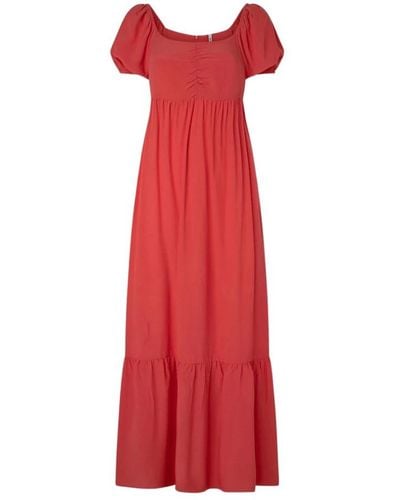 Pepe Jeans Maxi Dresses - Red