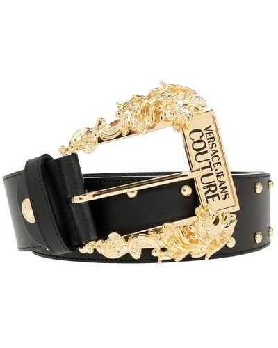 Versace Belt with logo - Noir