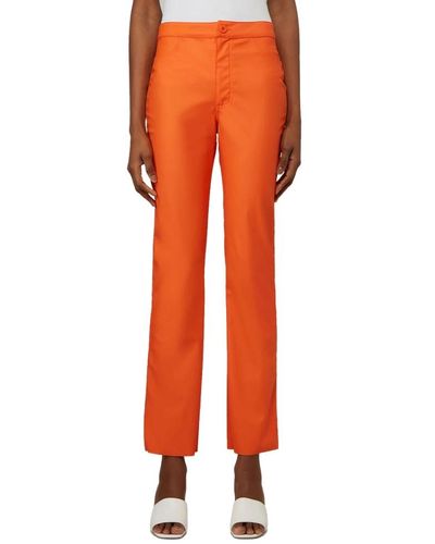 Maisie Wilen Trousers > straight trousers - Orange
