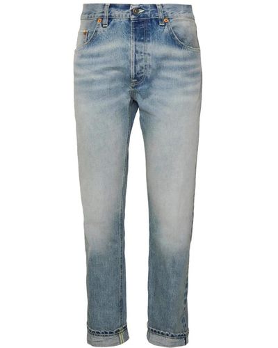 Dondup Japanischer stil leichte denim jeans - Blau