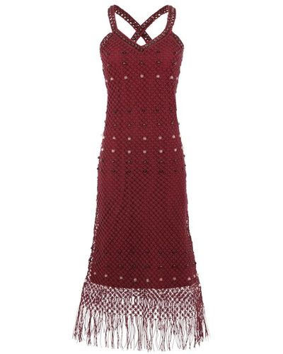 Wales Bonner Dresses > day dresses > maxi dresses - Rouge