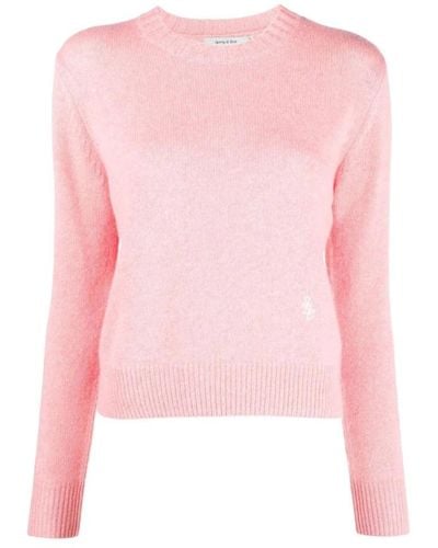 Sporty & Rich Round-Neck Knitwear - Pink