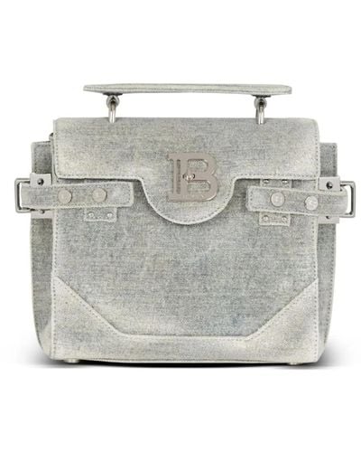 Balmain Shoulder Bags - Gray