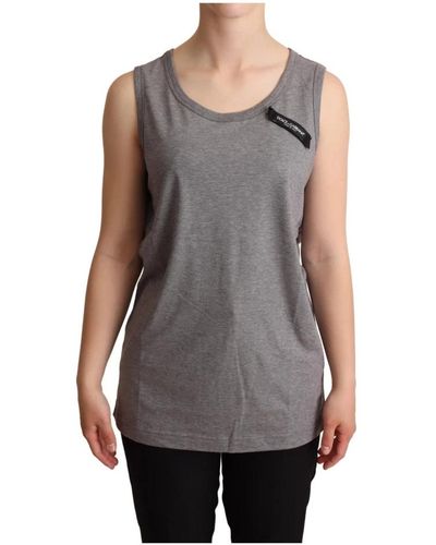 Dolce & Gabbana Top sleeveles - Grigio