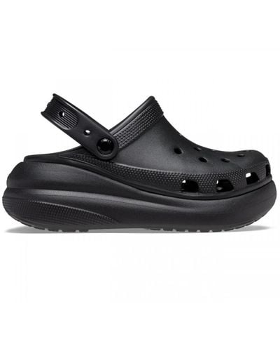 Crocs™ Zueco negro con plataforma y tecnología de confort