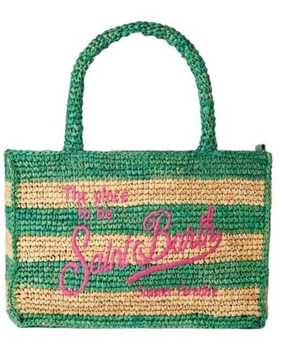 Saint Barth Streifen pop colette tasche - Grün