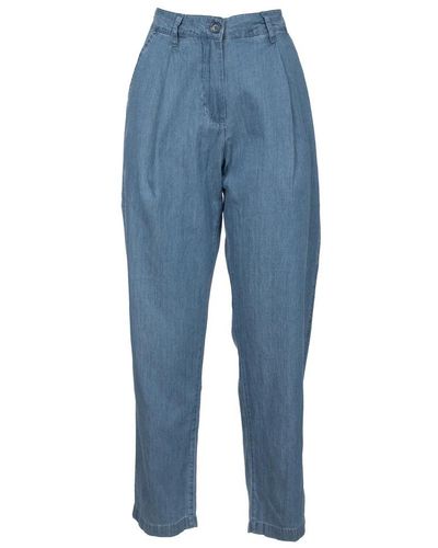 Aspesi Cropped Jeans - Blue