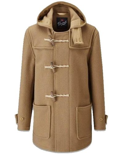 Gloverall Single-Breasted Coats - Natural