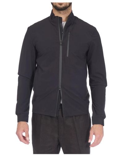 DUNO Biker zip hoodie in schwarz - Blau