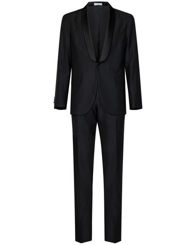Boglioli Single Breasted Suits - Black