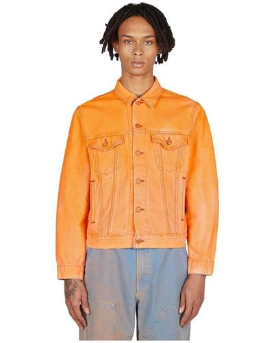 NOTSONORMAL Jackets > denim jackets - Orange