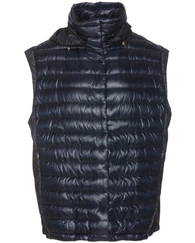Herno Ultralight And Techno Down Vest Jacket - Blue