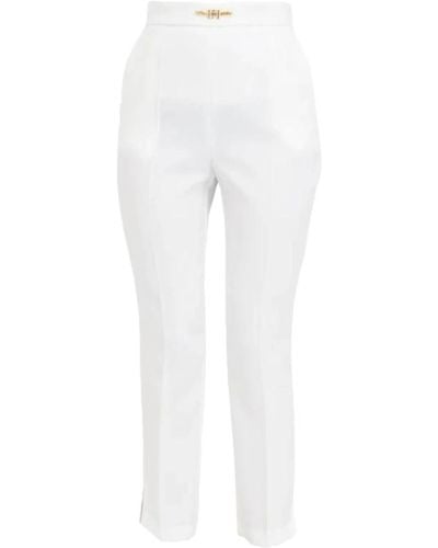 Elisabetta Franchi Pantaloni di stile - Bianco