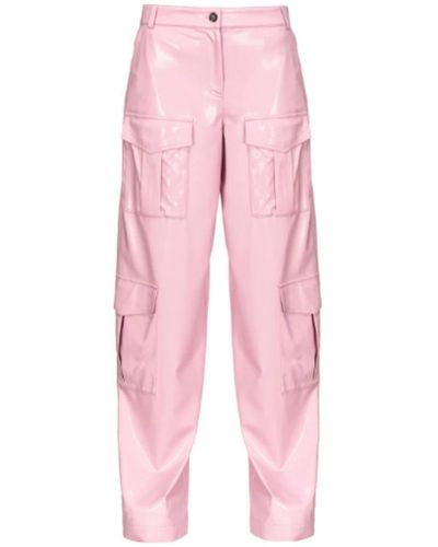 Pinko Leather trousers - Rosa
