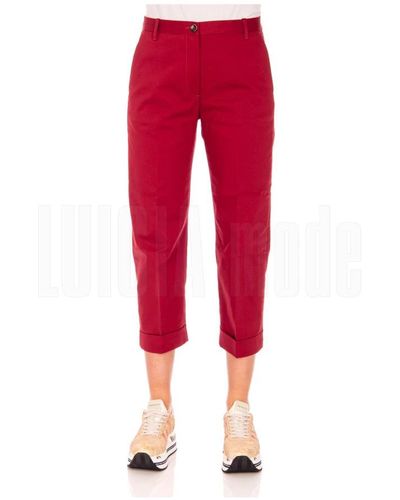 Nine:inthe:morning Cropped Pants - Red