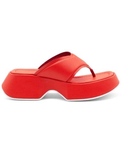 Vic Matié Mini yoko flip-flops korallfarben - Rot