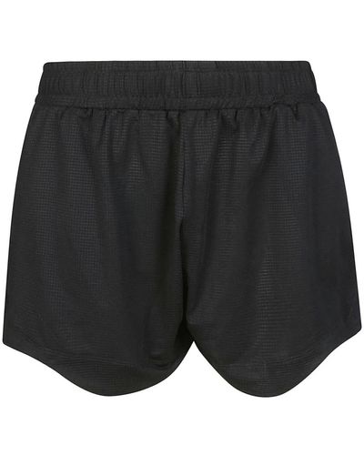 Ganni Shorts deportivos de malla transpirable - Negro