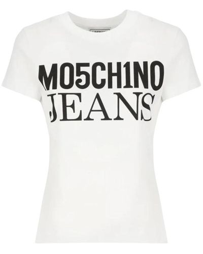 Moschino Kurzarm t-shirt stilvoller komfort - Weiß