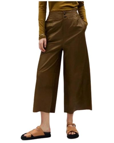 Humanoid Trousers > cropped trousers - Vert