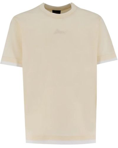 Brioni Tops > t-shirts - Neutre