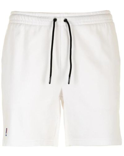 K-Way Shorts bianchi dorian poli cotone - Bianco
