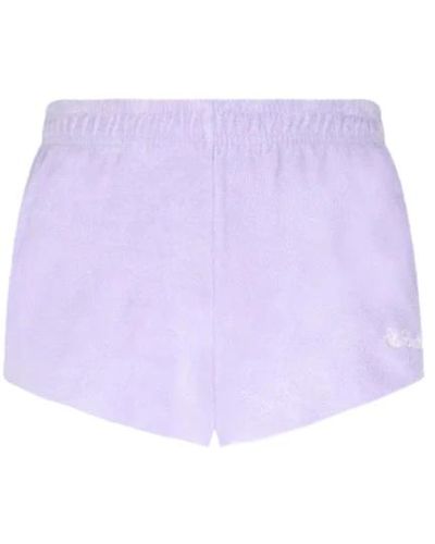 Saint Barth Shorts de algodón lila vintage - Morado