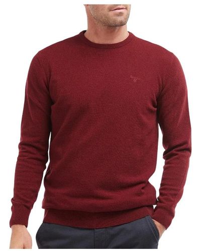 Barbour Round-Neck Knitwear - Red