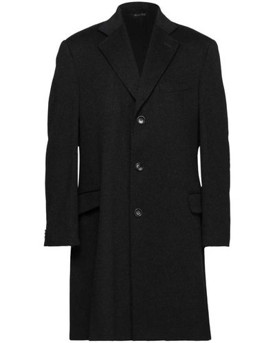 Trussardi Single-Breasted Coats - Black