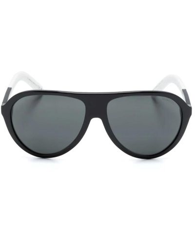 Moncler Stilvolle sonnenbrille mit zubehör - Grau
