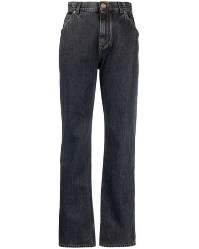 Balmain Jeans > straight jeans - Bleu