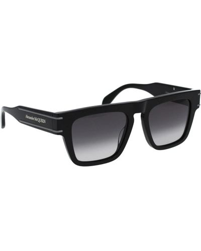 Alexander McQueen Ikonoische sonnenbrille mit verlaufsgläsern - Schwarz