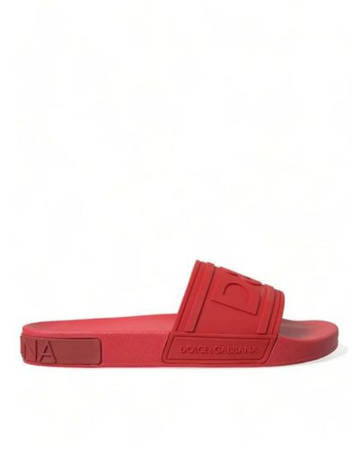 Dolce & Gabbana Flat sandali - Rosso