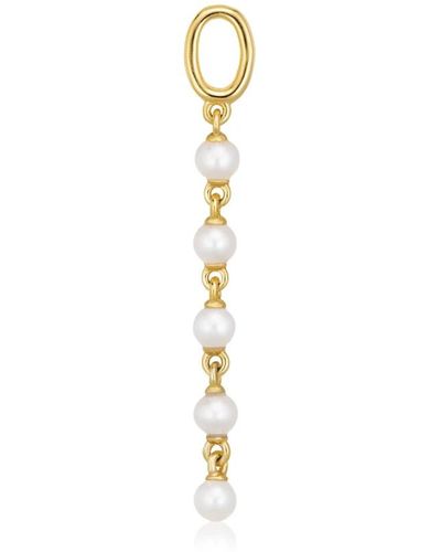 Sif Jakobs Jewellery Ciondolo hoop charm con perla - Metallizzato