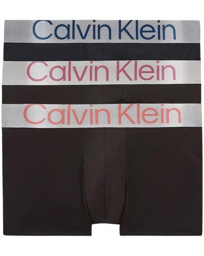 Calvin Klein 3 stretch-mikrofaser-boxershorts-set - Schwarz