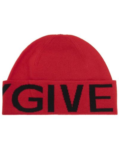 Givenchy Logo wollmütze - Rot