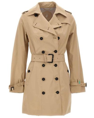 Save The Duck Trench Coats - Natur