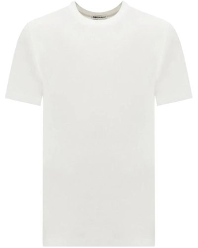 Maison Margiela Bio-baumwoll-t-shirts und polos - Weiß