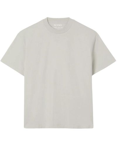 Sunnei Einfaches baumwoll-jersey t-shirt - Weiß
