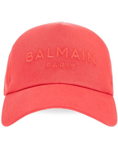 Balmain Accessories > hats > caps - Rouge