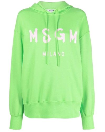MSGM Hoodies - Green