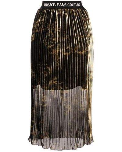 Versace Midi Skirts - Brown